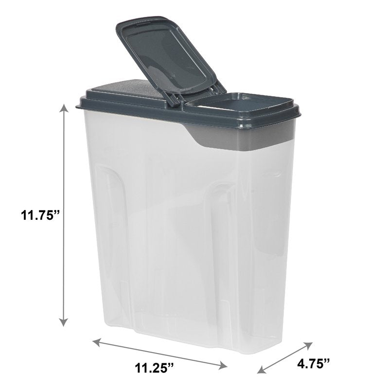 2-Pack Plastic Cereal Keepers - 24 Cup Storage Containers - 6 Pack