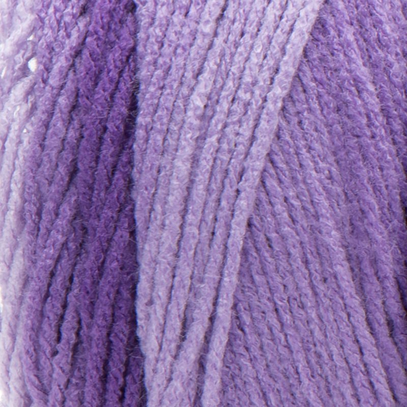 Red Heart Ombre Yarn - Violet, 10oz Medium Weight Acrylic, Single Variation
