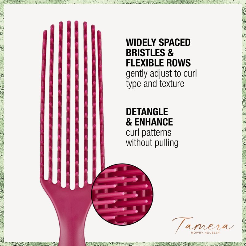 Detangle Curly Hair Brush - Flexible Bristles for Curly Hair