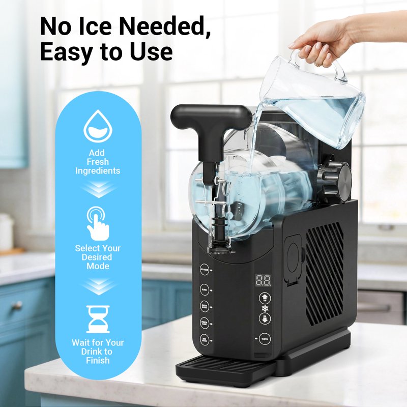68oz Slushy Machine with Auto-Clean & 5 Preset Programs
