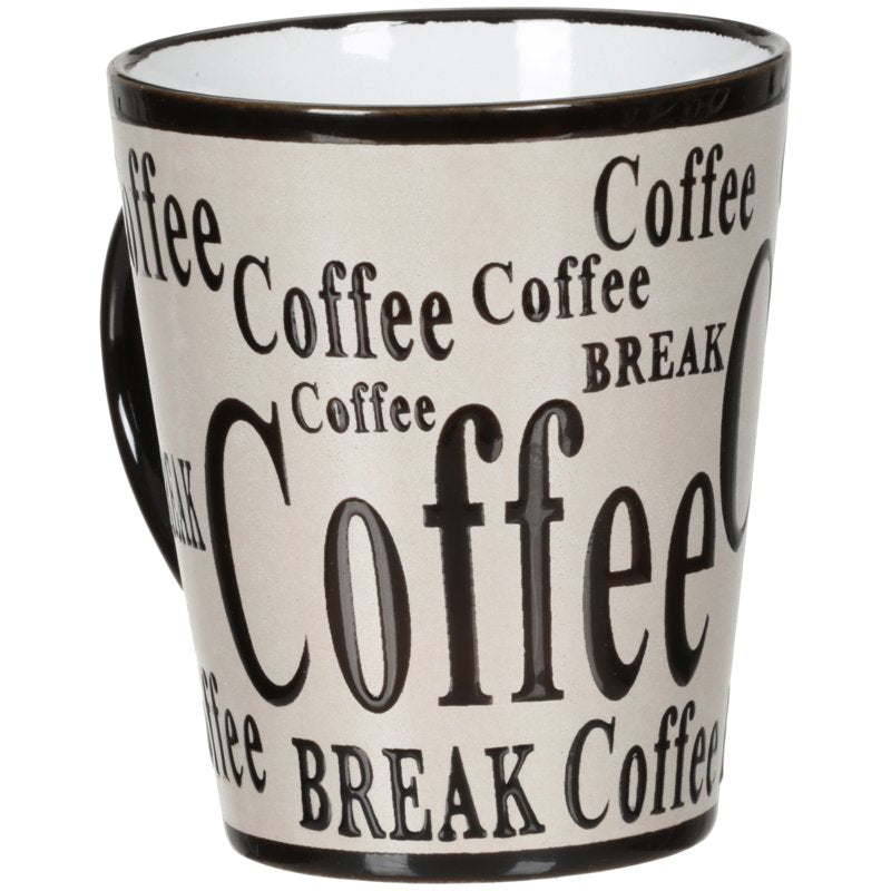8-Piece Coffee Mug and Spoon Set - Assorted Colors, 13 oz