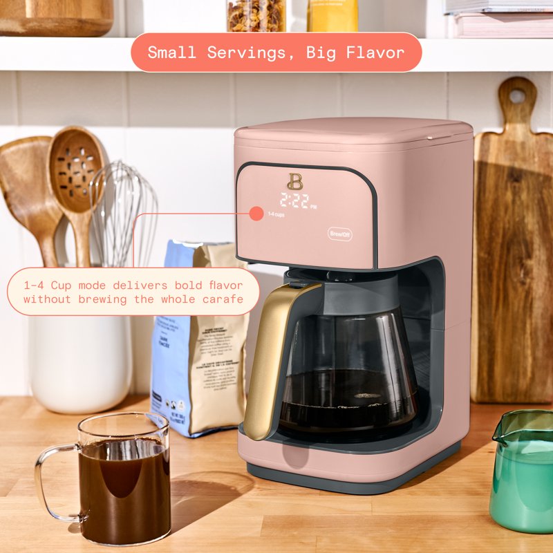 12-Cup Programmable Coffee Maker - Rose Color