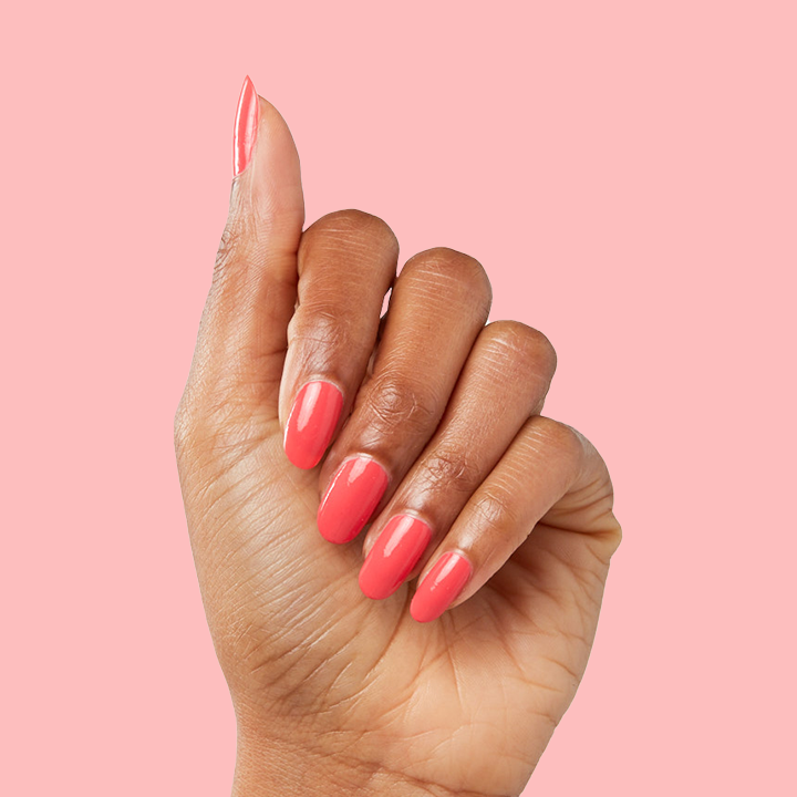 Long-Lasting Watermelon Red Nail Polish - 15-Free Vegan Formula