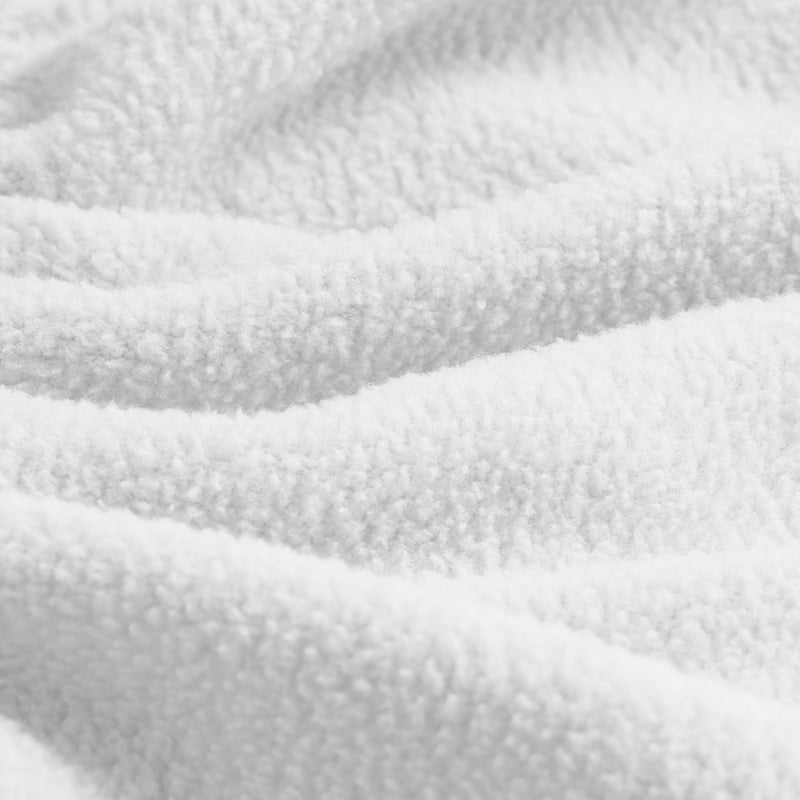 Bare Home Fleece Fitted Sheet - 5 Pack Twin XL Split King White Plush Polar Fleece