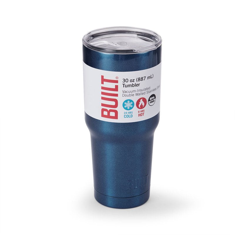 30 oz Double-Wall Stainless Steel Tumbler - Medieval Blue