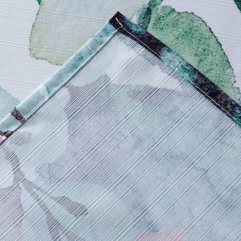 Multicolor Waterfall Floral Fabric Shower Curtain - 3D Textured, Water-Repellent, 70x72 Inches - Variation of This Listing