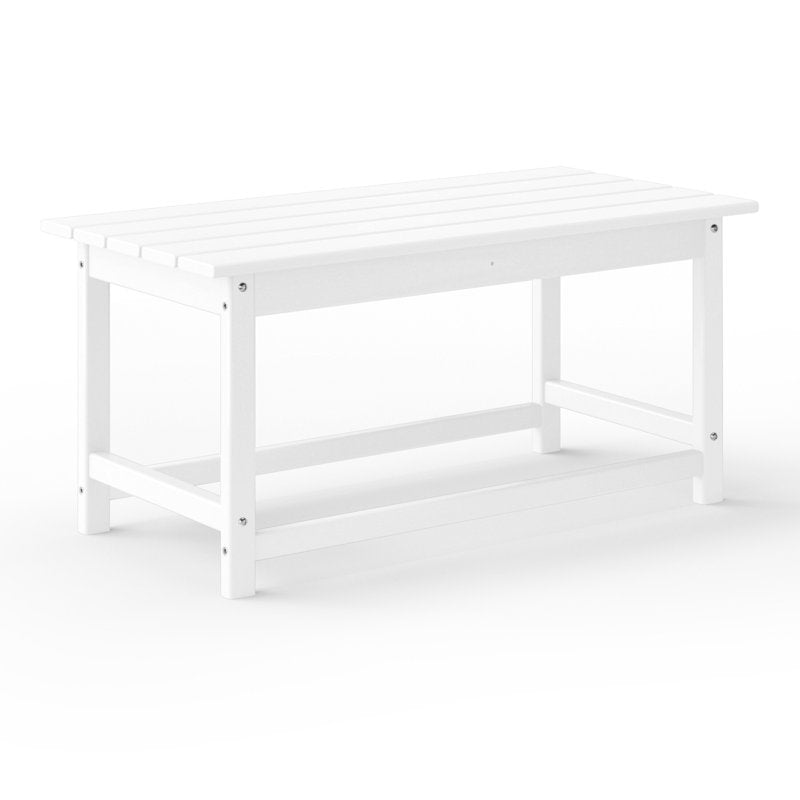 Adirondack Coffee Table - 35 Inch Outdoor Patio Table, UV Resistant HDPE Plastic