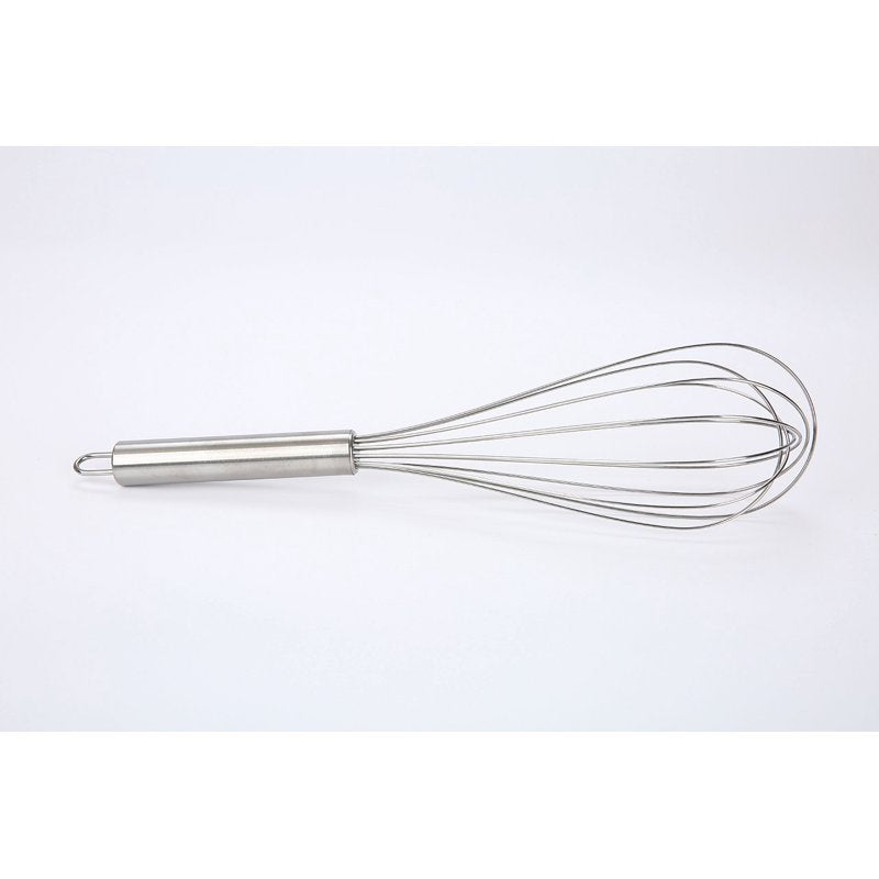 12-Inch Stainless Steel Whisk with Loop for Hanging - Silver
