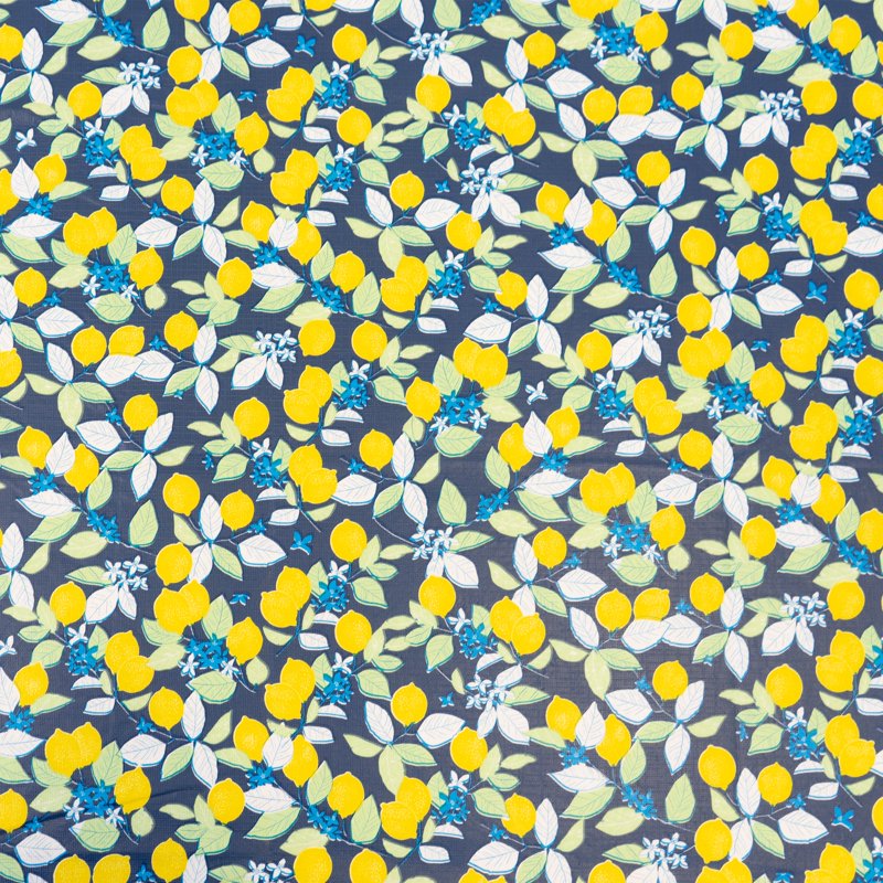 Elastic Fitted Waterproof Vinyl Table Cover for 6 ft Table - Lemon Tree, 4-Pack