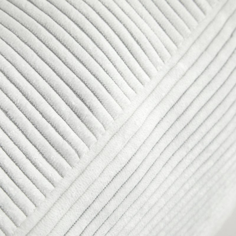 Mainstays Vanilla Dream Ribbed Corduroy Floor Cushion - 20x20 Inch, Decorative Lounge Pillow