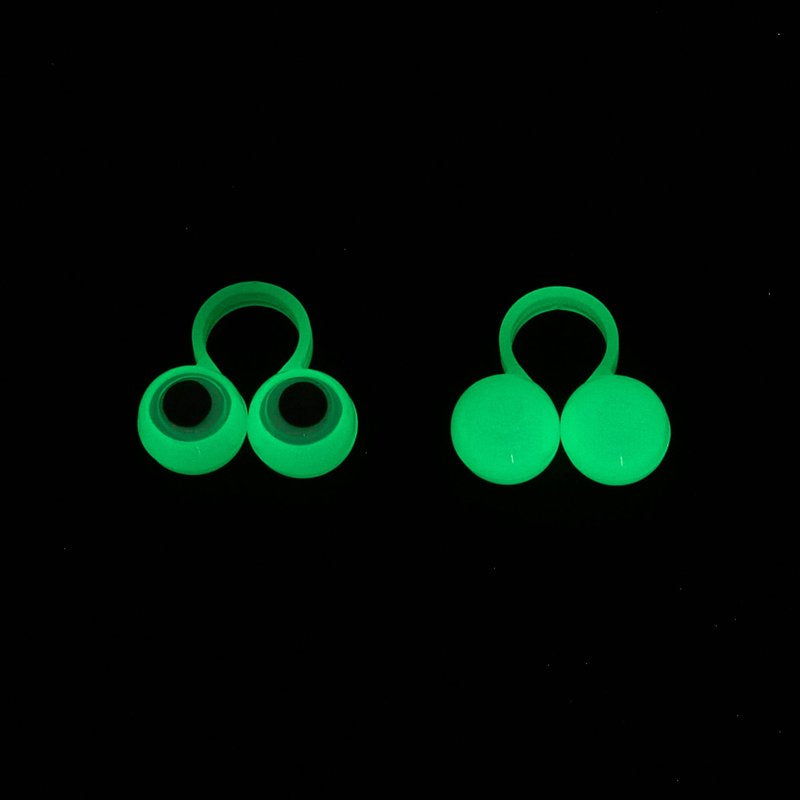 Glow-in-the-Dark Googly Eyes Rings Party Favors - Multicolor, 12 Pack