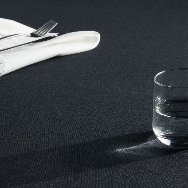 Fabric Tablecloth - Black, 60" x 102", 2 Pack