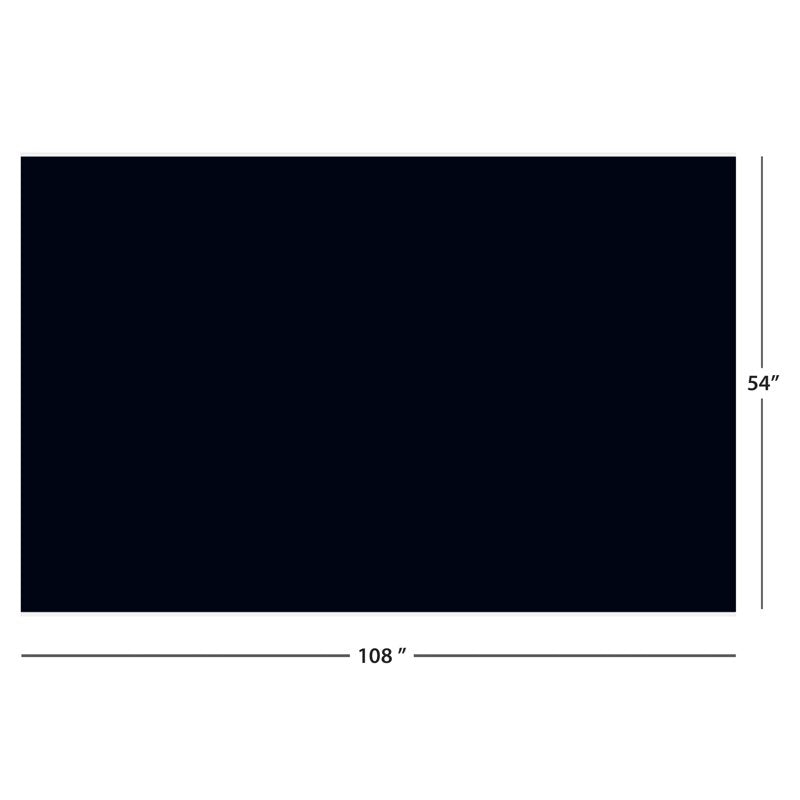 3 Count Black Rectangular Plastic Table Covers - 54'' x 108''