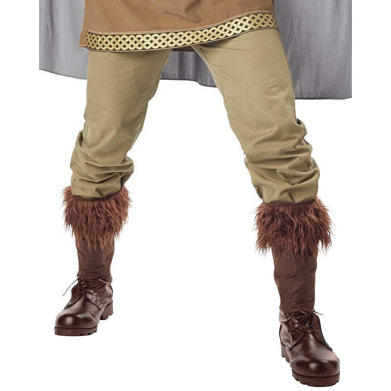 Men's Viking Costume Set with Helmet, Cape, Belt & Accessories - One Size