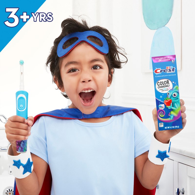 Advanced Kids Fluoride Toothpaste - Color Changing Strawberry - 4.2 oz