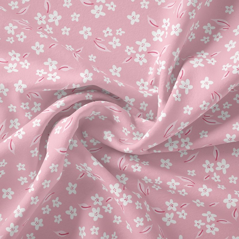 Pink Cotton Quilt & Sewing Fabric - 1 Yard Precut 44 Inch Wide