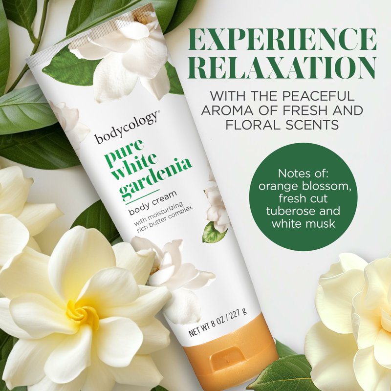 Pure White Gardenia Shea Butter Body Cream - Ultra-Hydrating Floral Scent