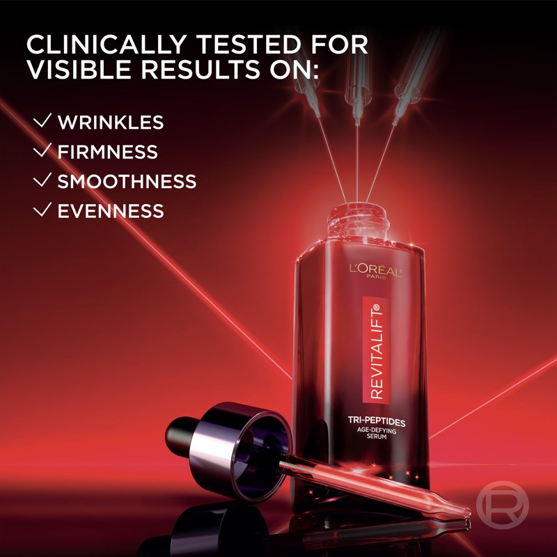 Revitalift Triple Power Face Serum - Anti-Aging Peptide Serum with Hyaluronic Acid & Vitamin C, 1 fl. oz.