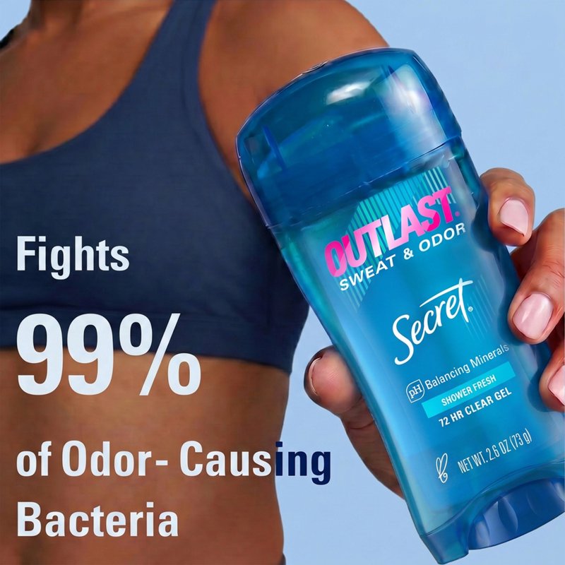 Outlast Antiperspirant and Deodorant for Women, Clear Gel, 2.6 oz