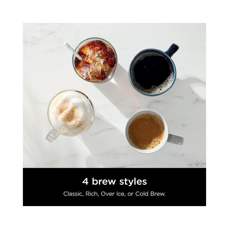 Ninja 10-Cup Drip Coffee Maker - Hot & Iced, 4 Brew Styles, Black