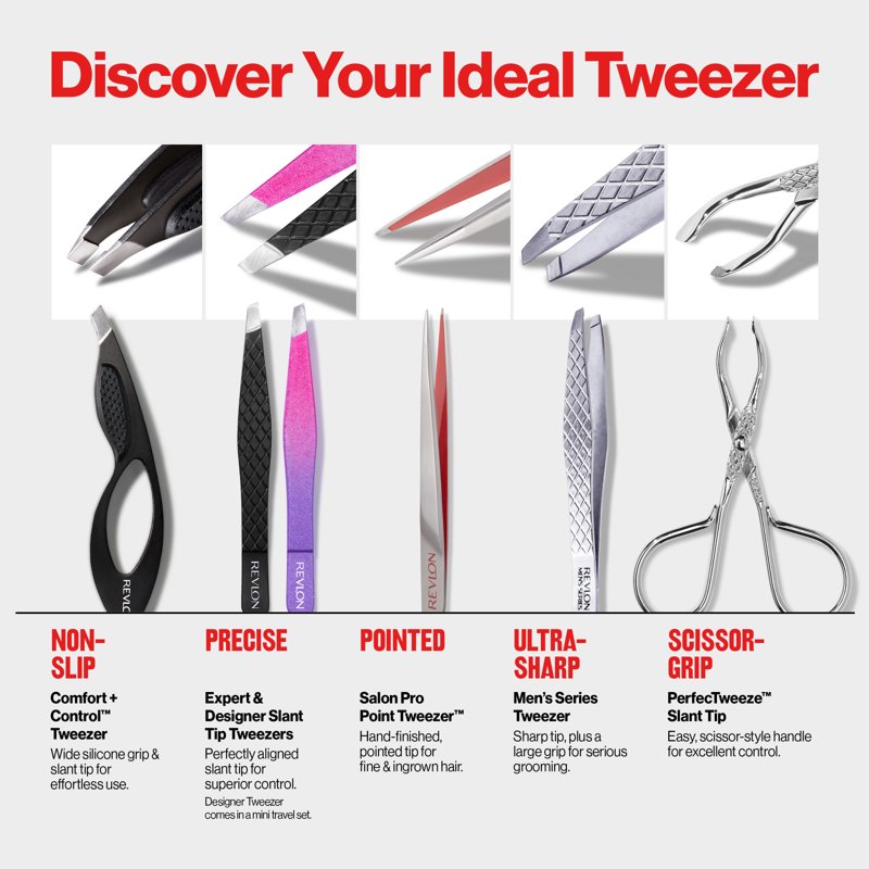 Stainless Steel Slanted Tip Tweezer with Scissor Handle