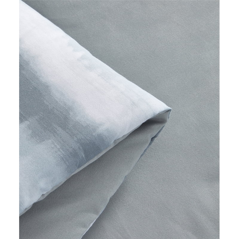 Queen Tie Dye Comforter Set - Grey 3-Piece Bedding Ensemble