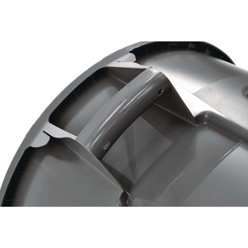 32 Gallon Touchless Indoor Garbage Can - Gray Plastic Waste Bin