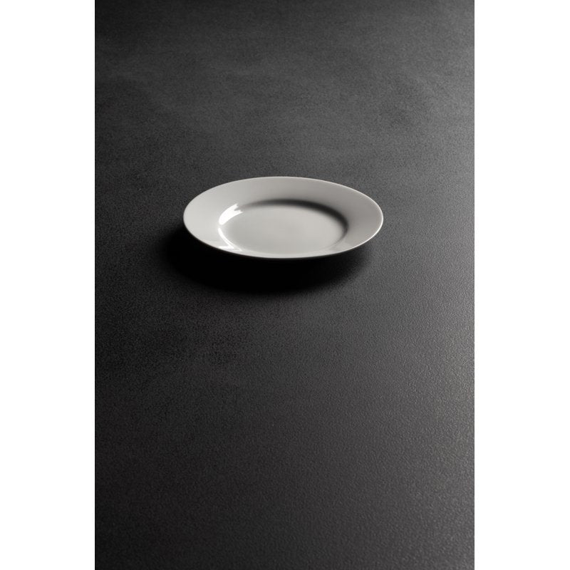 Ceramic Appetizer Plates - Set of 6, 6" Round White