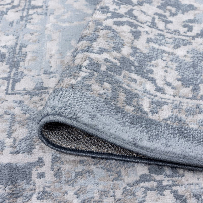 Blue Runner Rug 2'3'' x 7'3'' - Modern Indoor Hallway & Kitchen Rug