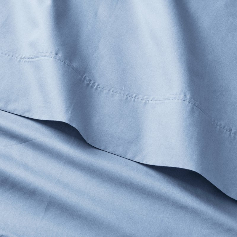 Better Homes & Gardens Blue Water Cotton Percale Sheet Set - Full, 300 TC