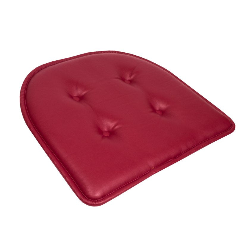 U-Shaped Memory Foam Chair Pad Cushion - 12 Pack, Burgundy