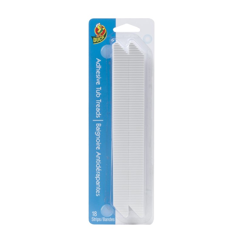3 Pack Adhesive Bathtub Treads White Non-Slip Safety Strips 8.75 Inch