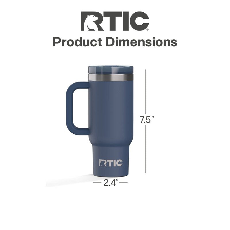16 oz Leak-Proof Ceramic Lined Road Trip Tumbler - Navy