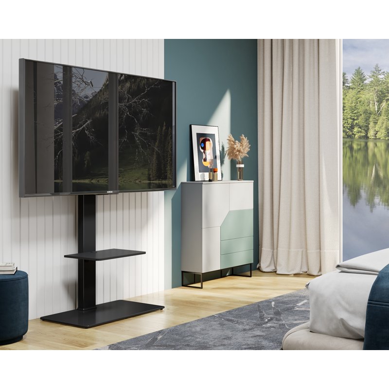 Universal TV Stand Mount with Swivel Bracket for 32-65" TVs