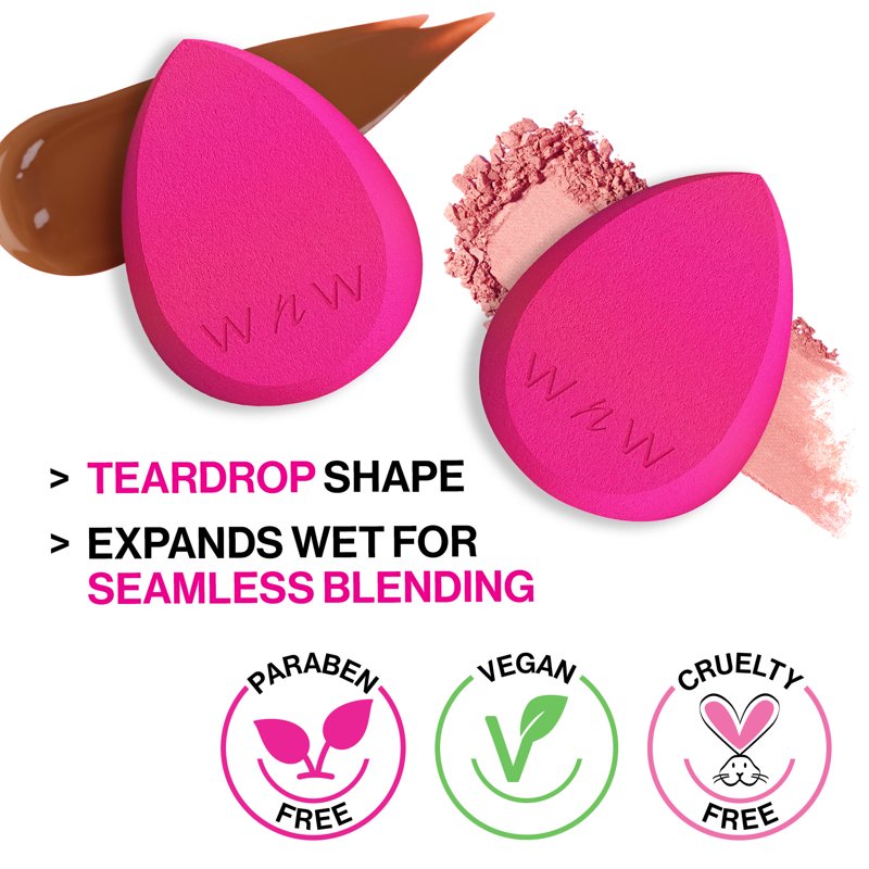 2-Piece Streak-Free Makeup Sponge Set for Flawless Application