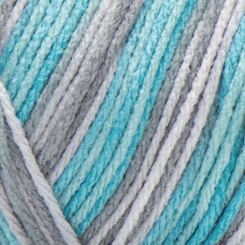 Red Heart Super Saver Worsted Acrylic Yarn Icelandic Mix - White, Single