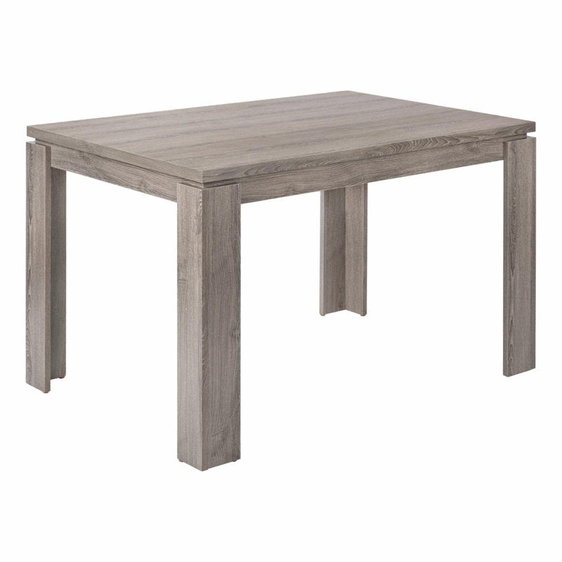 47.25" White Wood Dining Table - Contemporary Farmhouse Style