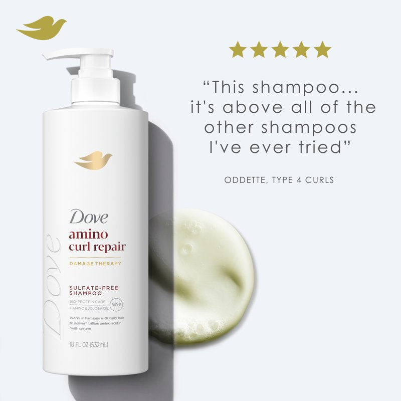 Amino Curl Repair Shampoo for Curly, Coily Hair - 18 Fl Oz