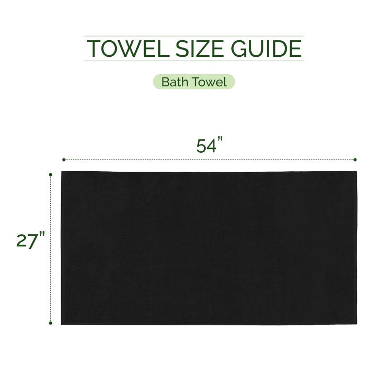 Black Small Spa Bath Set with Plush Robe & Ribbed Towels - Elegant Comfort