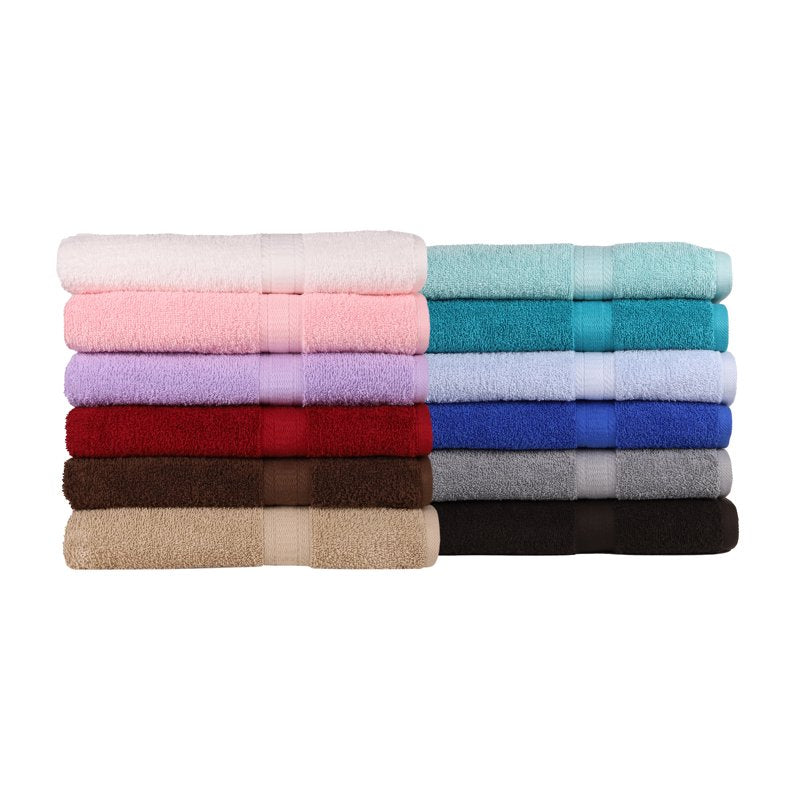 Mainstays Basic Bath Sheet - 100% Cotton, White, 30x60 Inches - Variation of White