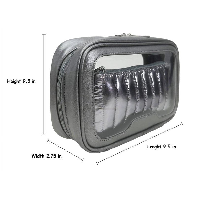 Clear Makeup Bag Set for Women - Waterproof Travel Organizer