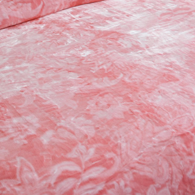 Pink King Size Heavy Mink Fleece Blanket 10.5lbs Winter Bedspread 87x94