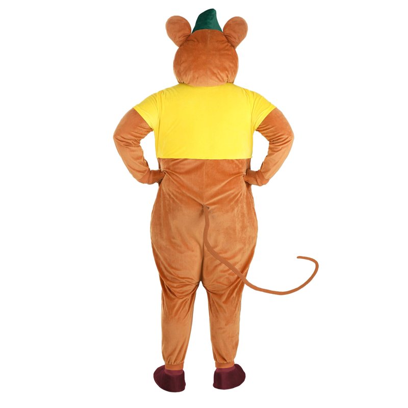 Plus Size Men's Cinderella Gus Gus Costume 3X Deluxe Furry Jumpsuit