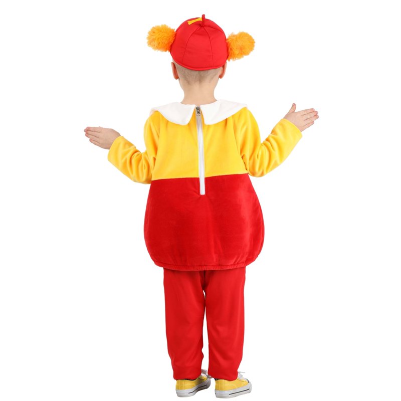 Toddler Tweedle Dee/Dum Costume with Hat and Accessories - Red & Yellow