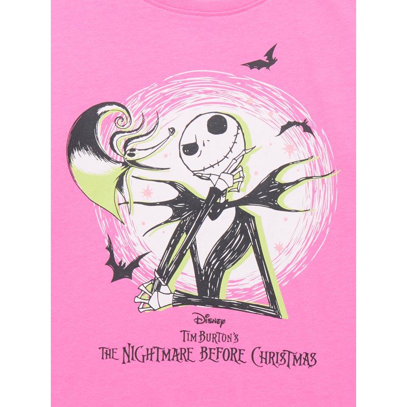 Nightmare Before Christmas Girls Halloween Graphic T-Shirt XL (14-16)