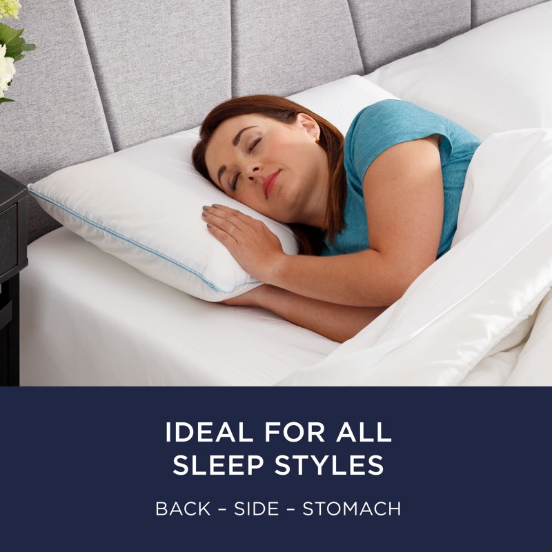 Gel Cooling Queen Bed Pillow Set - Tempur-Pedic Ultimate Comfort, 2 Pack