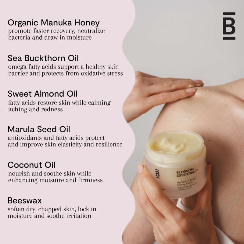 Honey Hydration Repair Salve - Natural Moisturizer for Dry Skin, 4 oz