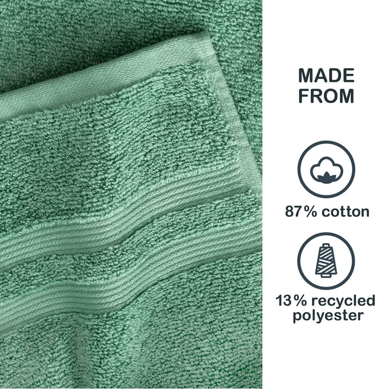 Mainstays Performance Bath Sheet - Green Sage, 30 x 62-Inch Quick Dry & Fade Resistant
