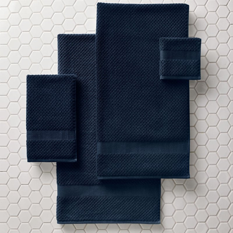 Better Homes & Gardens Soft Popcorn Textured Bath Sheet - Blue Admiral, 34x64 Inches