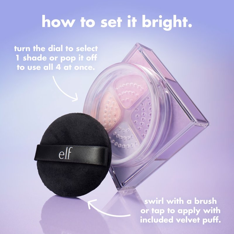 Color-Correcting & Brightening Face Powder Quad - Long-Lasting Soft-Matte
